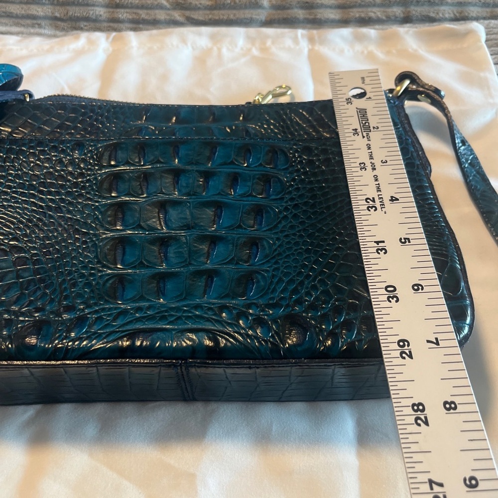 Brahmin Small Hallie Vibrant Azure  Top Handle Crossbody Bag NWOT - Picture 13 of 16